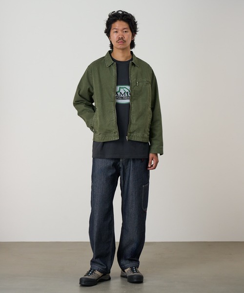 Gramicci(グラミチ)の「TAOS CANVAS JACKET タオスキャンバスジャケット Gramicci | グラミチ(ブルゾン・メンズ・ブラック/その他1/モスグリーン・M/L/S/XL/XXL)」の4枚目の写真