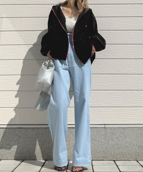 Q(キュー)の「ドッキングバルーンパーカー(パーカー・レディース・ブラック/ホワイト・MEDIUM)」の16枚目の写真