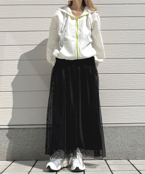 Q(キュー)の「ドッキングバルーンパーカー(パーカー・レディース・ブラック/ホワイト・MEDIUM)」の19枚目の写真