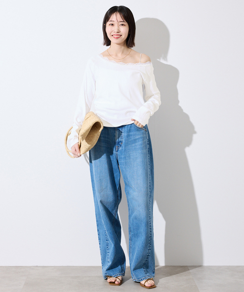 MILLER(ミラー)の「miller/ミラー SLOBE別注 レースカットソー(Tシャツ/カットソー・レディース・ホワイト/ライトグレー・FREE)」の16枚目の写真