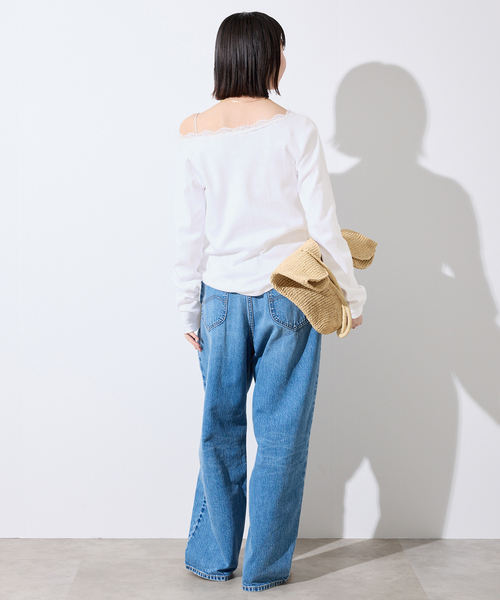 MILLER(ミラー)の「miller/ミラー SLOBE別注 レースカットソー(Tシャツ/カットソー・レディース・ホワイト/ライトグレー・FREE)」の14枚目の写真