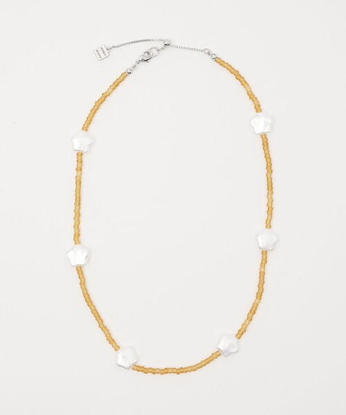 CITEN（シテン）の「＜CITEN＞フラワーモチーフビーズネックレス（ネックレス・レディース・イエロー/ケリーグリーン/ブラック・FREE）」の6枚目の写真