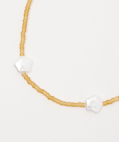 CITEN（シテン）の「＜CITEN＞フラワーモチーフビーズネックレス（ネックレス・レディース・イエロー/ケリーグリーン/ブラック・FREE）」の7枚目の写真