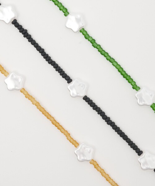 CITEN（シテン）の「＜CITEN＞フラワーモチーフビーズネックレス（ネックレス・レディース・イエロー/ケリーグリーン/ブラック・FREE）」の14枚目の写真