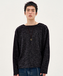 PROCESS（プロセス）の「Shoulder Snap Knit Pullover - Black（Tシャツ/カットソー）」