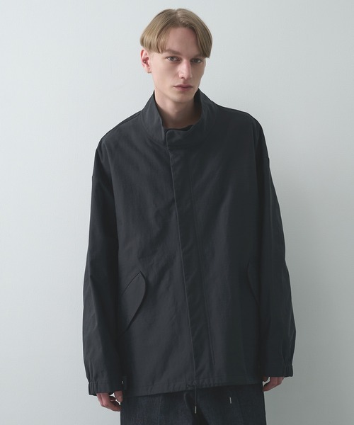 KANEMASA PHIL.(カネマサフィル)の「【KANEMASA PHIL.】別注 36G ECONYL Solid INCL Military Blouson(ミリタリージャケット・メンズ・ブラック/ベージュ・M/L)」の4枚目の写真