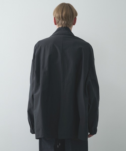 KANEMASA PHIL.(カネマサフィル)の「【KANEMASA PHIL.】別注 36G ECONYL Solid INCL Military Blouson(ミリタリージャケット・メンズ・ブラック/ベージュ・M/L)」の6枚目の写真