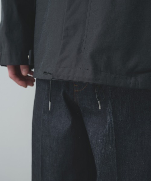 KANEMASA PHIL.(カネマサフィル)の「【KANEMASA PHIL.】別注 36G ECONYL Solid INCL Military Blouson(ミリタリージャケット・メンズ・ブラック/ベージュ・M/L)」の9枚目の写真