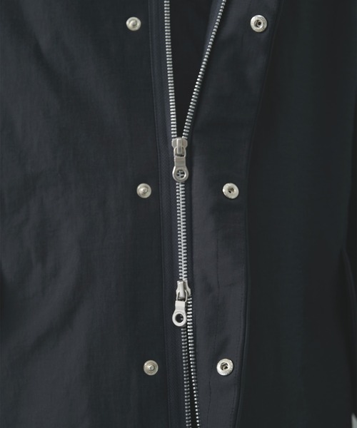 KANEMASA PHIL.(カネマサフィル)の「【KANEMASA PHIL.】別注 36G ECONYL Solid INCL Military Blouson(ミリタリージャケット・メンズ・ブラック/ベージュ・M/L)」の11枚目の写真