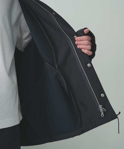 KANEMASA PHIL.(カネマサフィル)の「【KANEMASA PHIL.】別注 36G ECONYL Solid INCL Military Blouson(ミリタリージャケット・メンズ・ブラック/ベージュ・M/L)」の12枚目の写真
