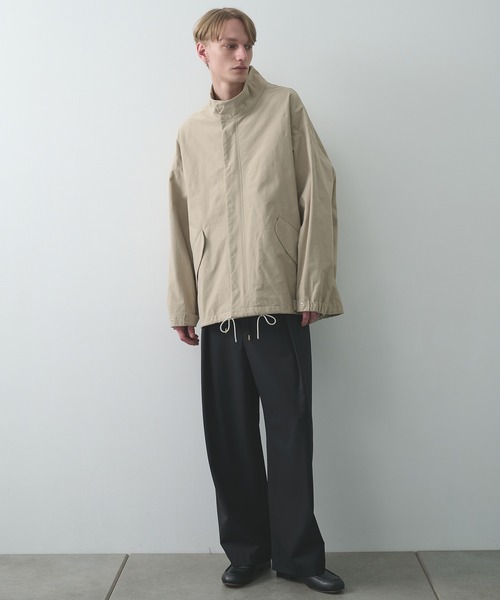 KANEMASA PHIL.(カネマサフィル)の「【KANEMASA PHIL.】別注 36G ECONYL Solid INCL Military Blouson(ミリタリージャケット・メンズ・ブラック/ベージュ・M/L)」の13枚目の写真