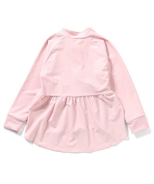 BREEZE（ブリーズ）の「【UVカット】フリルラッシュガード（ラッシュガード・キッズ・ピンク/オフホワイト・80/90/100/110/120/130/140）」の7枚目の写真