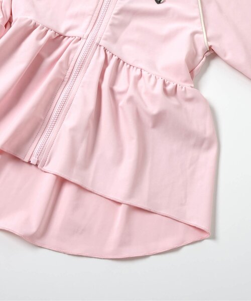 BREEZE（ブリーズ）の「【UVカット】フリルラッシュガード（ラッシュガード・キッズ・ピンク/オフホワイト・80/90/100/110/120/130/140）」の11枚目の写真