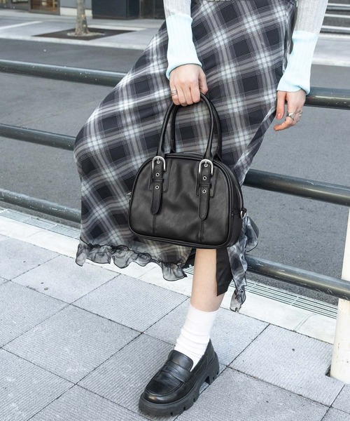 RAGEBLUE（レイジブルー）の「2WAY/ベルトボストンバッグ（ボストンバッグ・レディース・ブラック/ブラウン・FREE）」の3枚目の写真