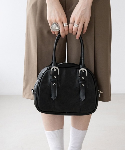 RAGEBLUE（レイジブルー）の「2WAY/ベルトボストンバッグ（ボストンバッグ・レディース・ブラック/ブラウン・FREE）」の14枚目の写真