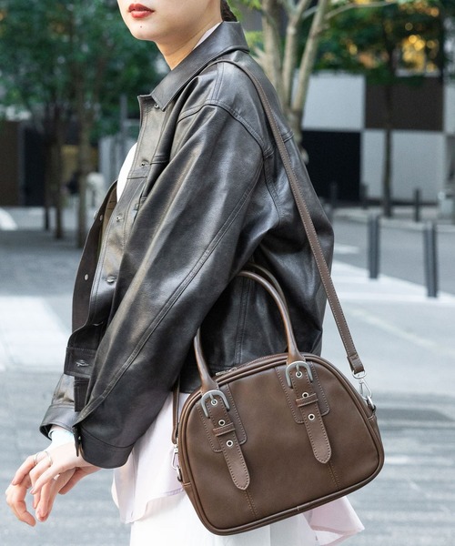 RAGEBLUE（レイジブルー）の「2WAY/ベルトボストンバッグ（ボストンバッグ・レディース・ブラック/ブラウン・FREE）」の17枚目の写真