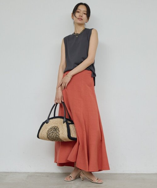 GALLARDAGALANTE（ガリャルダガランテ）の「【Jhuri Shate】ハーフサークルバッグ/L（トートバッグ・レディース・ブラック/ベージュ・FREE）」の6枚目の写真