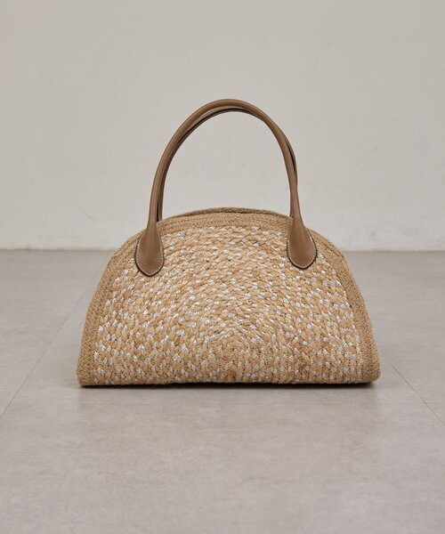 GALLARDAGALANTE（ガリャルダガランテ）の「【Jhuri Shate】ハーフサークルバッグ/L（トートバッグ・レディース・ブラック/ベージュ・FREE）」の12枚目の写真