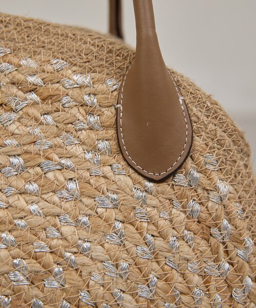 GALLARDAGALANTE（ガリャルダガランテ）の「【Jhuri Shate】ハーフサークルバッグ/L（トートバッグ・レディース・ブラック/ベージュ・FREE）」の14枚目の写真