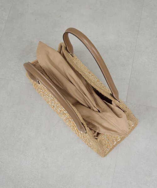 GALLARDAGALANTE（ガリャルダガランテ）の「【Jhuri Shate】ハーフサークルバッグ/L（トートバッグ・レディース・ブラック/ベージュ・FREE）」の17枚目の写真