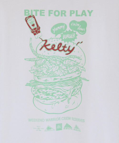 FREAK'S STORE(フリークスストア)の「限定展開 KELTY×FREAK'S STORE ケルティ 別注 ビッグシルエット バーガーロゴ バックプリント Tシャツ UVカット 接触冷感 吸水速乾(Tシャツ/カットソー・メンズ・ネイビー/ベージュ/ホワイト/杢グレー/ブラック・SMALL/LARGE/MEDIUM)」の18枚目の写真