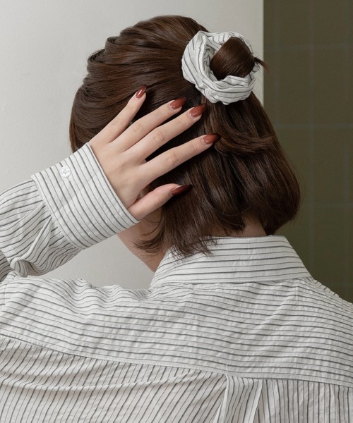 lawgy（ラウジー）の「mixed stripe shushu set shirt / ミクストストライプシュシュセットシャツ（シャツ/ブラウス・レディース・ホワイト/ブルー・FREE）」の5枚目の写真