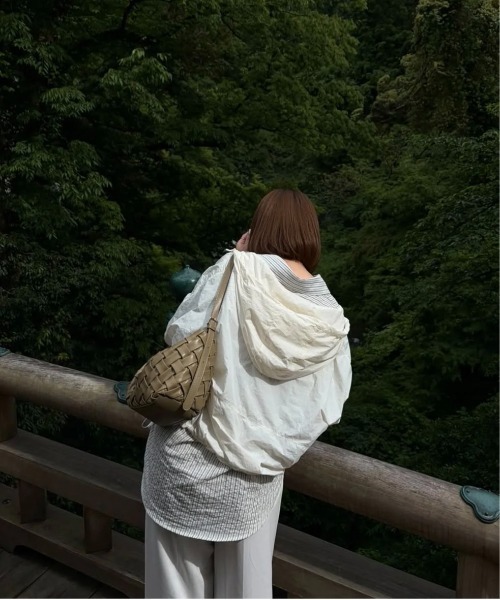 lawgy（ラウジー）の「mixed stripe shushu set shirt / ミクストストライプシュシュセットシャツ（シャツ/ブラウス・レディース・ホワイト/ブルー・FREE）」の16枚目の写真
