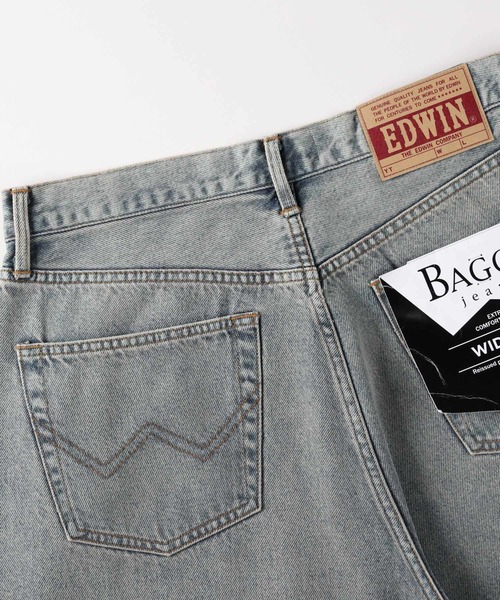 EDWIN（エドウィン）の「《快適ストレッチ》EDWIN WIDE BAGGY（デニムパンツ・メンズ・ダークインディゴブルー・28inch/29inch/30inch/31inch/32inch）」の15枚目の写真