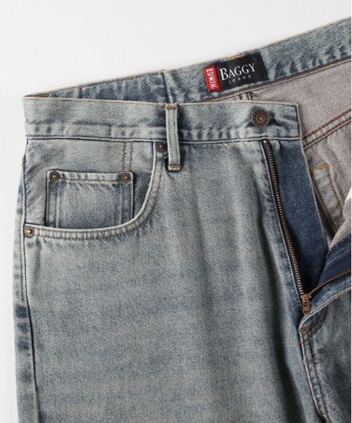 EDWIN（エドウィン）の「《快適ストレッチ》EDWIN WIDE BAGGY（デニムパンツ・メンズ・ダークインディゴブルー・28inch/29inch/30inch/31inch/32inch）」の7枚目の写真