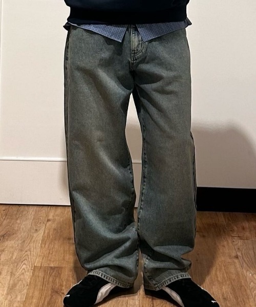 EDWIN（エドウィン）の「《快適ストレッチ》EDWIN WIDE BAGGY（デニムパンツ・メンズ・ダークインディゴブルー・28inch/29inch/30inch/31inch/32inch）」の10枚目の写真