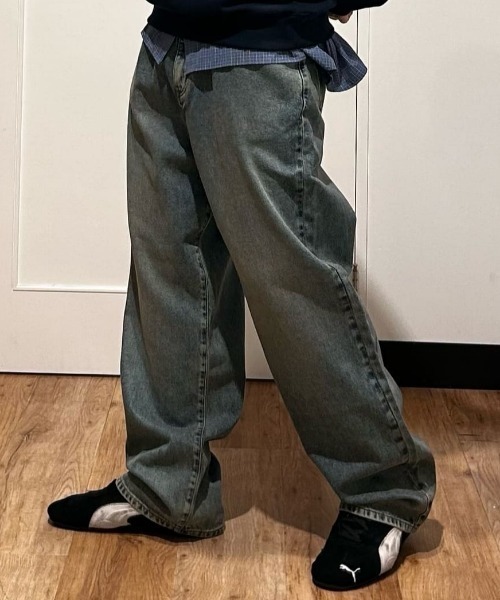 EDWIN（エドウィン）の「《快適ストレッチ》EDWIN WIDE BAGGY（デニムパンツ・メンズ・ダークインディゴブルー・28inch/29inch/30inch/31inch/32inch）」の11枚目の写真