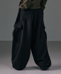 LXT（エルエックスティー）の「コットンヘビーウェイトビッグワイドバルーンカーゴスウェットパンツ[ブラック]（スウェットパンツ）」