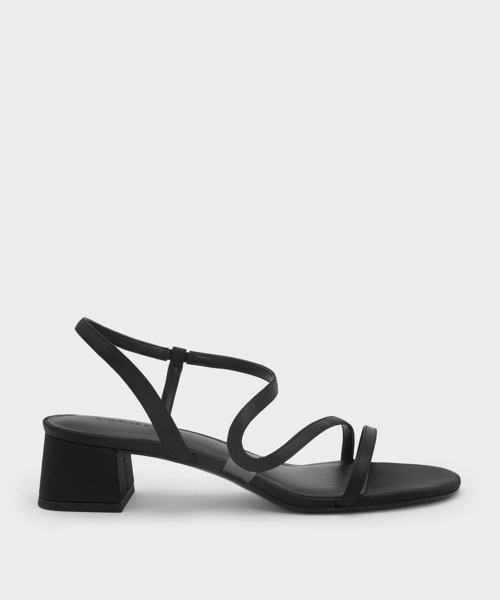 CHARLES & KEITH(チャールズ & キース)の「Arden アーデン ウェービーブロックヒール スリングバッグサンダル(サンダル・レディース・オフホワイト/シルバー/ブラック系その他2・25.5cm/25cm/24.5cm/23.5cm/23cm/22.5cm)」の7枚目の写真