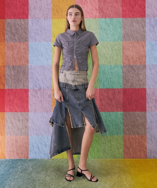 CHARLES & KEITH(チャールズ & キース)の「Arden アーデン ウェービーブロックヒール スリングバッグサンダル(サンダル・レディース・オフホワイト/シルバー/ブラック系その他2・25.5cm/25cm/24.5cm/23.5cm/23cm/22.5cm)」の6枚目の写真