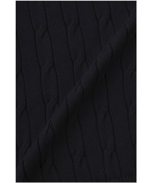 FRED PERRY（フレッドペリー）の「FRED PERRY TENNIS BADGE CABLE KNIT JUMPER K1531（ニット/セーター・メンズ・ネイビー・M）」の7枚目の写真