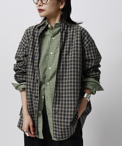 PARROTT CANVAS(パロットキャンバス)の「【PARROTT CANVAS/パロットキャンバス】PCM Regular Shirt - Small:シャツ(シャツ/ブラウス・レディース・グリーン/ネイビー/ブラック・MEDIUM)」の6枚目の写真
