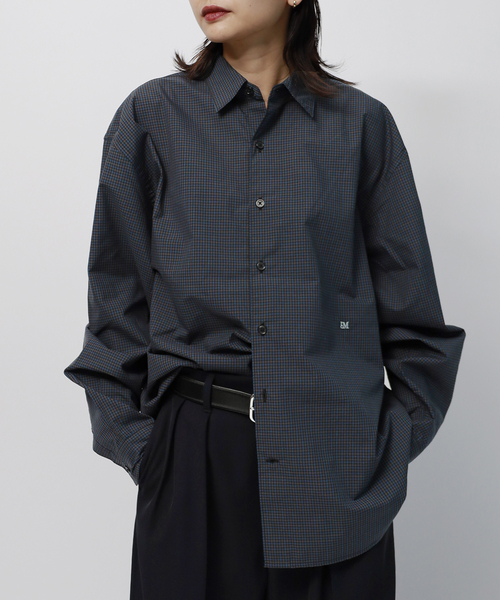 PARROTT CANVAS(パロットキャンバス)の「【PARROTT CANVAS/パロットキャンバス】PCM Regular Shirt - Small:シャツ(シャツ/ブラウス・レディース・グリーン/ネイビー/ブラック・MEDIUM)」の10枚目の写真