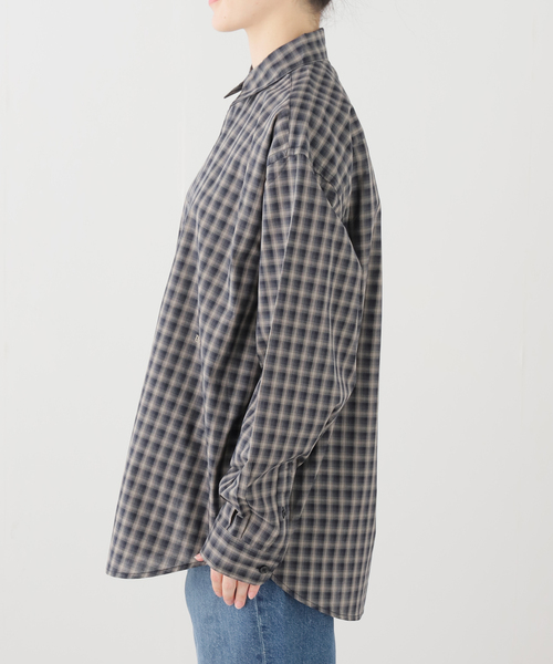 PARROTT CANVAS(パロットキャンバス)の「【PARROTT CANVAS/パロットキャンバス】PCM Regular Shirt - Small:シャツ(シャツ/ブラウス・レディース・グリーン/ネイビー/ブラック・MEDIUM)」の13枚目の写真