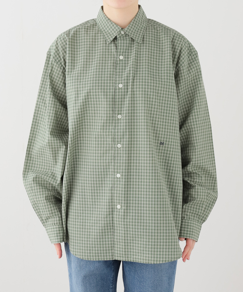 PARROTT CANVAS(パロットキャンバス)の「【PARROTT CANVAS/パロットキャンバス】PCM Regular Shirt - Small:シャツ(シャツ/ブラウス・レディース・グリーン/ネイビー/ブラック・MEDIUM)」の20枚目の写真