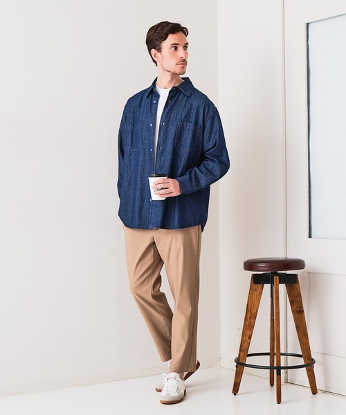 Blue Standard (ブルースタンダード)の「【BLUE STANDARD/ブルースタンダード】快適スーパーストレッチパンツ すっきりテーパード 遮熱 UVカット 冷感 軽量 イージーケア 毛玉レス(その他パンツ・メンズ・グレー/ネイビー/ベージュ/ブラウン/アイボリー/ブラック・X-LARGE/MEDIUM/LARGE)」の12枚目の写真
