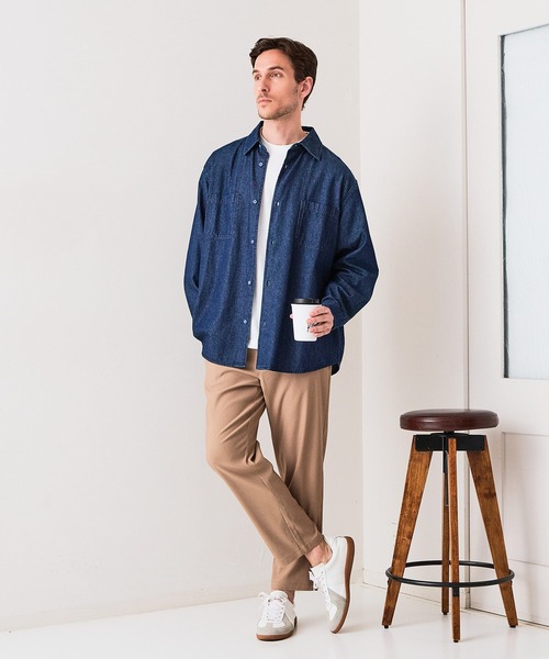 Blue Standard (ブルースタンダード)の「【BLUE STANDARD/ブルースタンダード】快適スーパーストレッチパンツ すっきりテーパード 遮熱 UVカット 冷感 軽量 イージーケア 毛玉レス(その他パンツ・メンズ・グレー/ネイビー/ベージュ/ブラウン/アイボリー/ブラック・X-LARGE/MEDIUM/LARGE)」の15枚目の写真