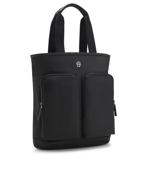 BOSS(ボス)の「トートバックパック Double Bモノグラム ディテール(トートバッグ・メンズ・ブラック・ONESIZE)」の2枚目の写真