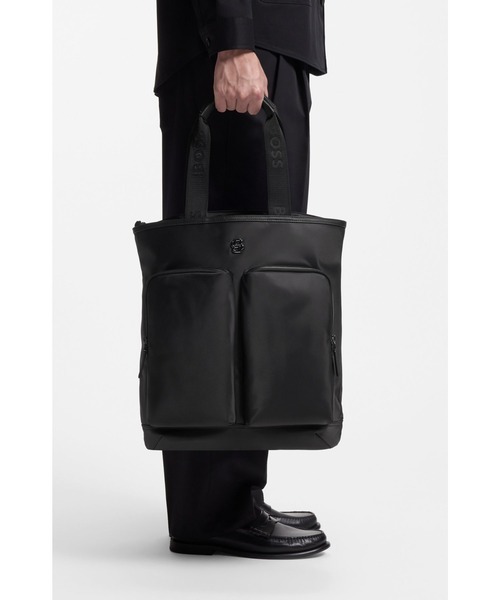 BOSS(ボス)の「トートバックパック Double Bモノグラム ディテール(トートバッグ・メンズ・ブラック・ONESIZE)」の5枚目の写真