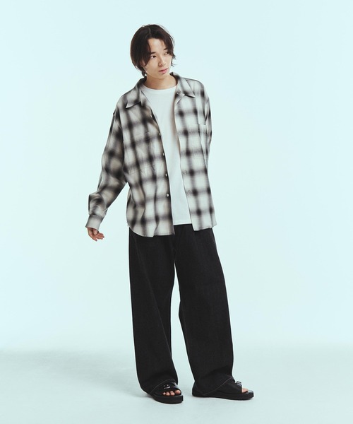superNova.（スーパーノヴァ）の「Split yoke big shirt（Tシャツ/カットソー・メンズ・アイボリー・SMALL/MEDIUM）」の2枚目の写真