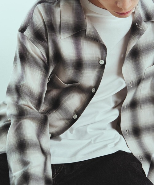 superNova.（スーパーノヴァ）の「Split yoke big shirt（Tシャツ/カットソー・メンズ・アイボリー・SMALL/MEDIUM）」の3枚目の写真