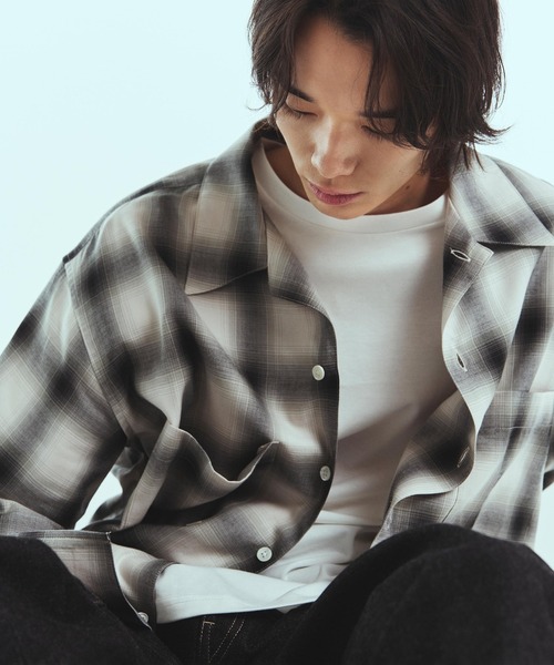 superNova.（スーパーノヴァ）の「Split yoke big shirt（Tシャツ/カットソー・メンズ・アイボリー・SMALL/MEDIUM）」の4枚目の写真