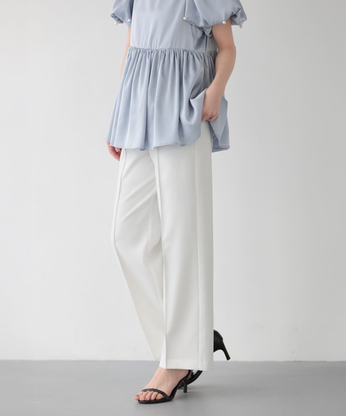 Fit more(フィットモア)の「フラップポケットパールワイドパンツ(その他パンツ・レディース・ブラック/ピンク/ホワイト・M/S/PS)」の13枚目の写真