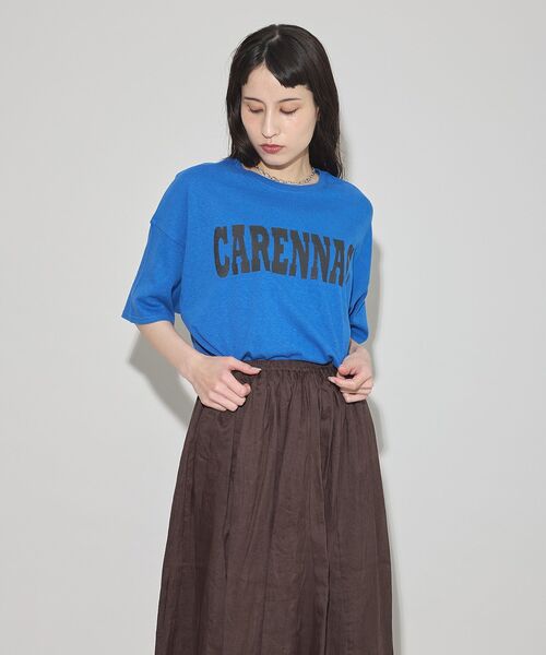 GARAGE OF GOOD CLOTHING（ガレージオブグッドクロージング）の「【日本製】CARENNACラフィーロゴTシャツ（Tシャツ/カットソー・レディース・ブルー/チャコールグレー/ホワイト系その他・FREE）」の17枚目の写真
