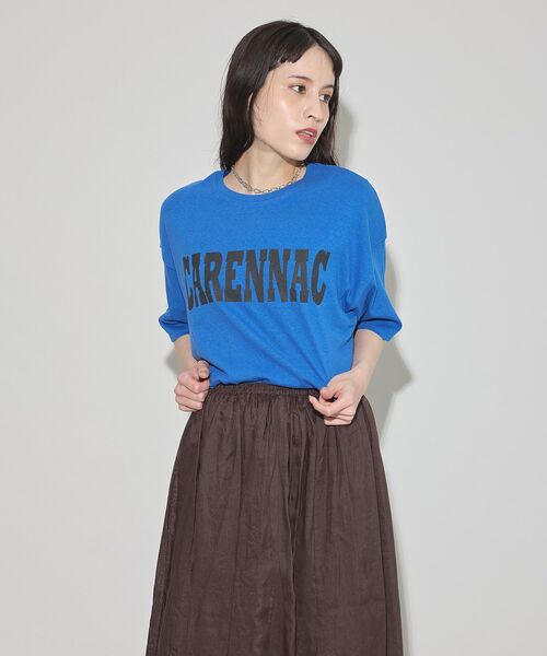 GARAGE OF GOOD CLOTHING（ガレージオブグッドクロージング）の「【日本製】CARENNACラフィーロゴTシャツ（Tシャツ/カットソー・レディース・ブルー/チャコールグレー/ホワイト系その他・FREE）」の15枚目の写真
