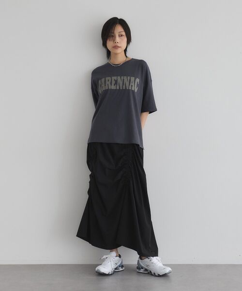 GARAGE OF GOOD CLOTHING（ガレージオブグッドクロージング）の「【日本製】CARENNACラフィーロゴTシャツ（Tシャツ/カットソー・レディース・ブルー/チャコールグレー/ホワイト系その他・FREE）」の7枚目の写真